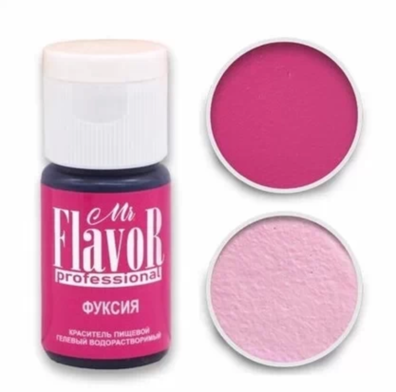 Краситель Mr.Flavor гелевый Фуксия Professional 13гр Изображение Краситель Mr.Flavor гелевый Фуксия Professional 13гр